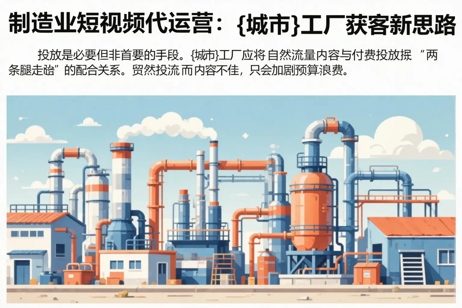 制造业短视频代运营：峨山工厂获客新思路